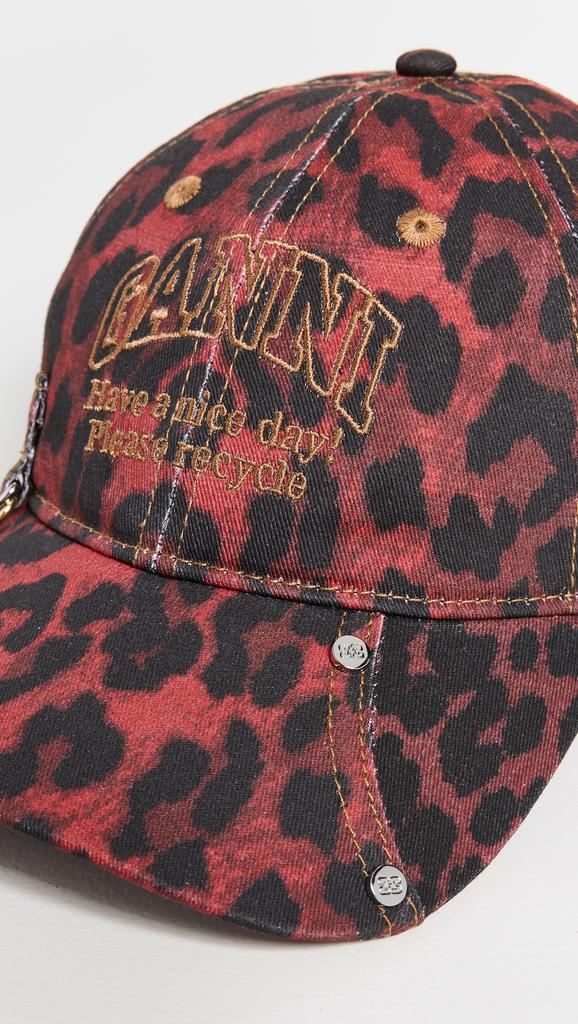 GANNI ヒョウ柄 キャップ Leopard Leopard Cap | GANNI US