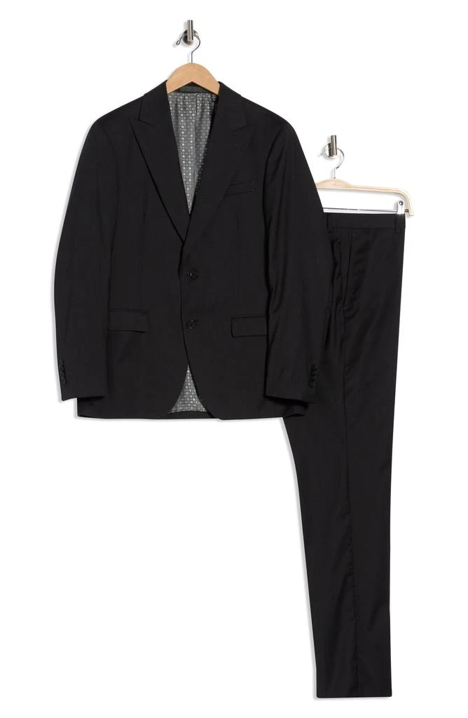No Ordinary Joe by Ted Baker Jason Black Wool Suit 3