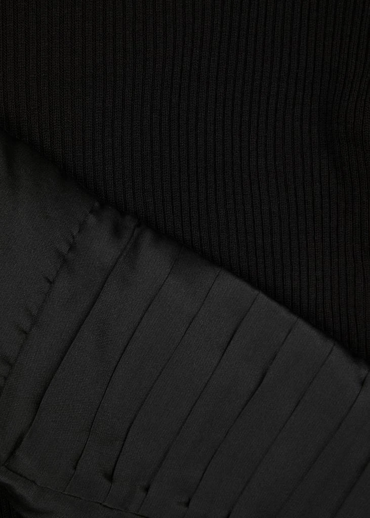 Nafsika Skourti Panelled ribbed silk jumper 5