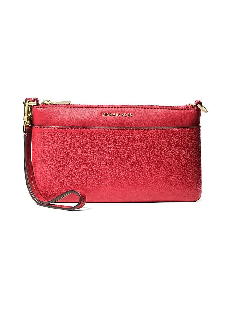 Michael Kors Medium Jet Set Logo Leather Wristlet 1