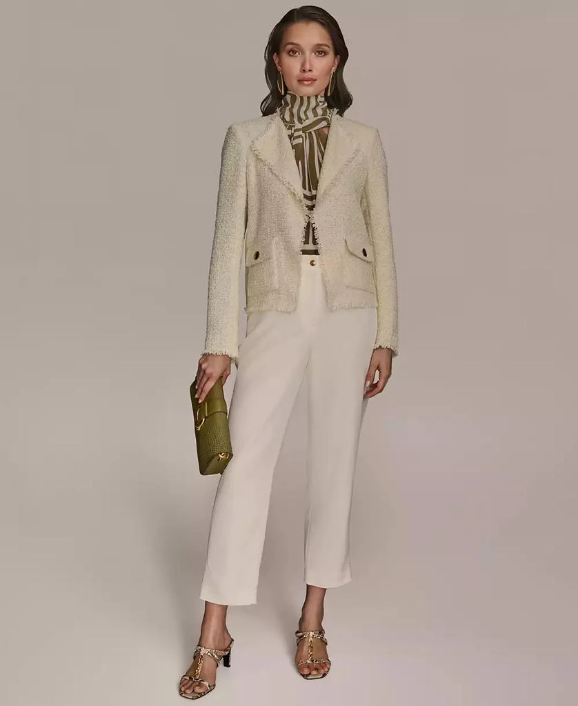Donna Karan Women's Tweed Open-Front Jacket 5