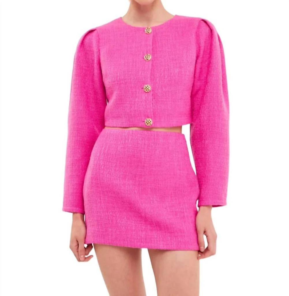 Endless Rose Endless Rose - Tweed Mini Skirt 1