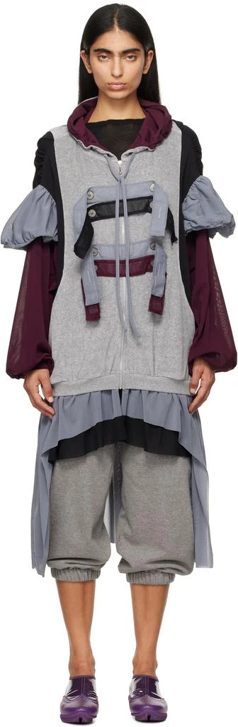 VeniceW Black & Grey Tuxedo Hoodie 1