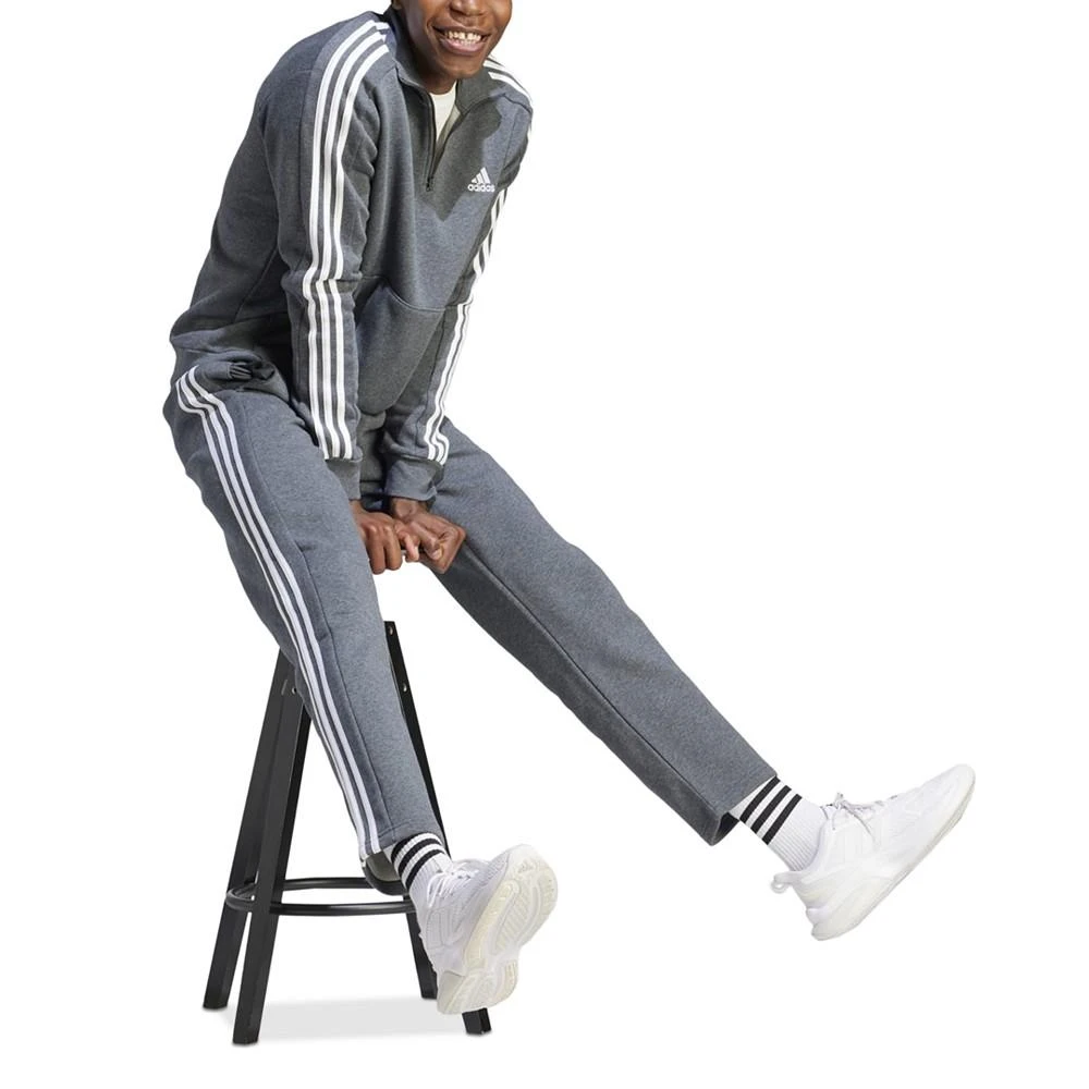 adidas Men's Essentials 3-Stripes Fleece Track Pants 5
