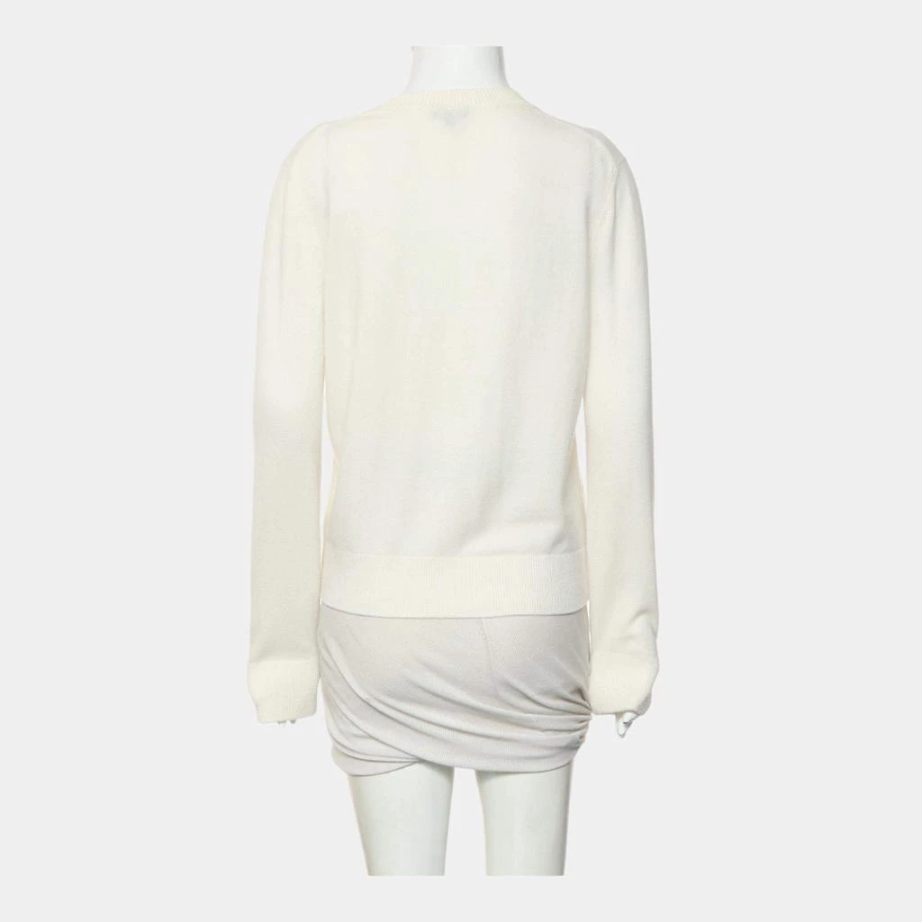 Chanel Chanel Cream LA PAUSA Wool Sweater M 3