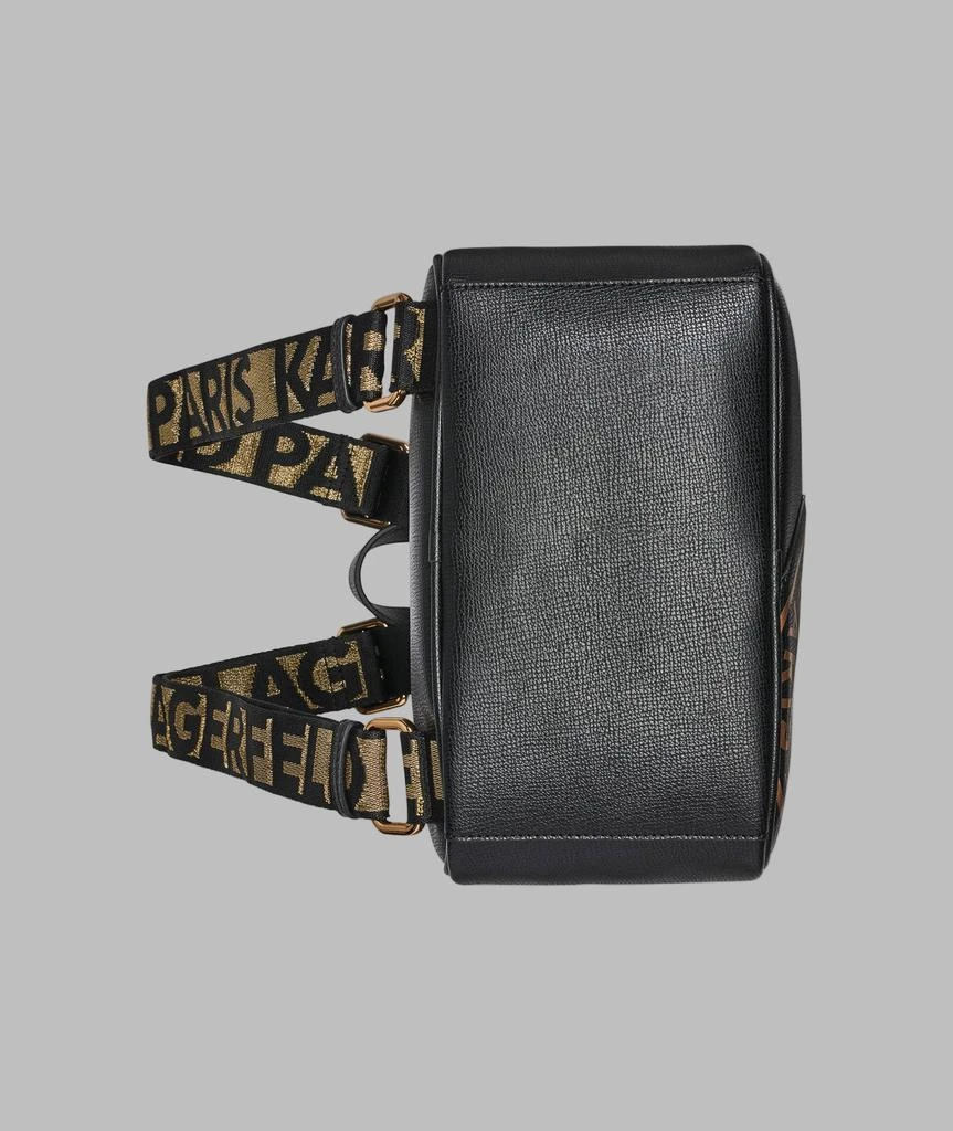Karl Lagerfeld Paris MAYBELLE BACKPACK BLACK WITH WHITE LOGO  display picture 1