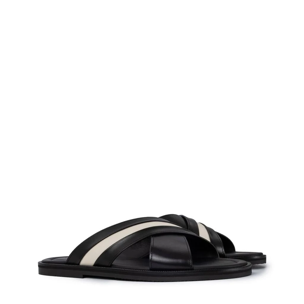 Bally Men's Jabil Black Calf Leather Slide Sandals 1