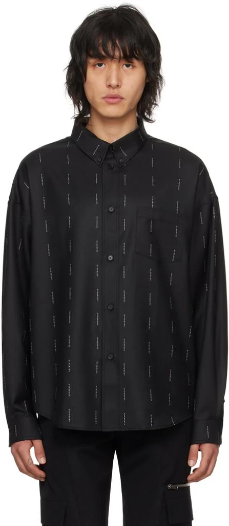 Givenchy Black Jacquard Shirt 1