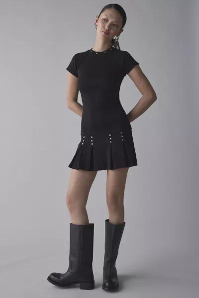 The Ragged Priest The Ragged Priest Transit Drop-Waist Pleated Mini Dress