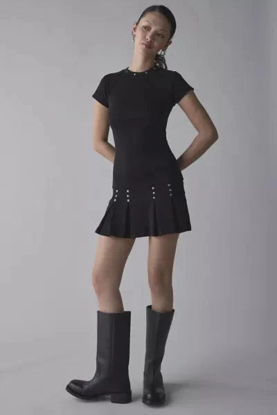 The Ragged Priest The Ragged Priest Transit Drop-Waist Pleated Mini Dress 1