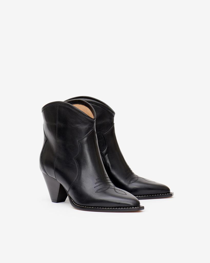 Isabel Marant ISABEL MARANT, DARIZO LEATHER ANKLE BOOTS - Women - Black - 37
