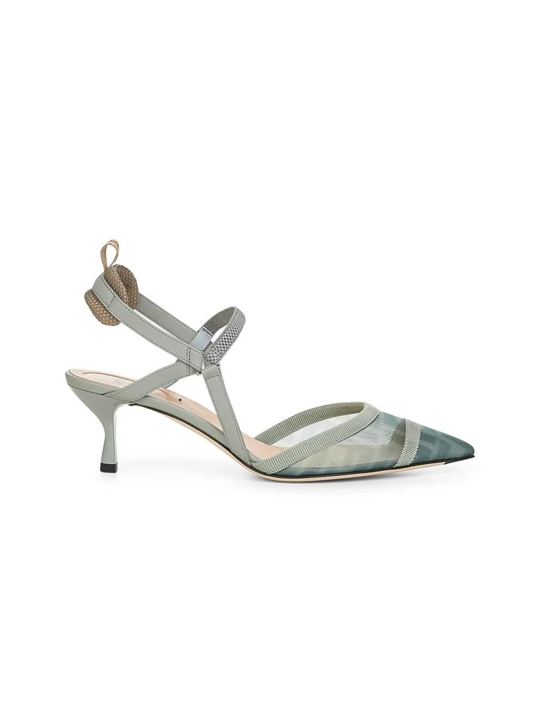 Fendi FENDI | Matcha green mesh Colibrì Lite slingback | Women | 36 1