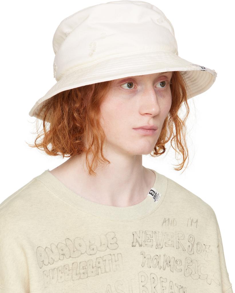 Maison MIHARA YASUHIRO White CA4LA Edition Bucket Hat