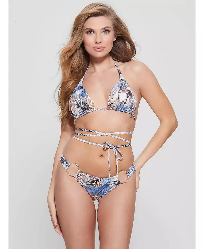 GUESS Women's Eco Triangle Bikini Top 3