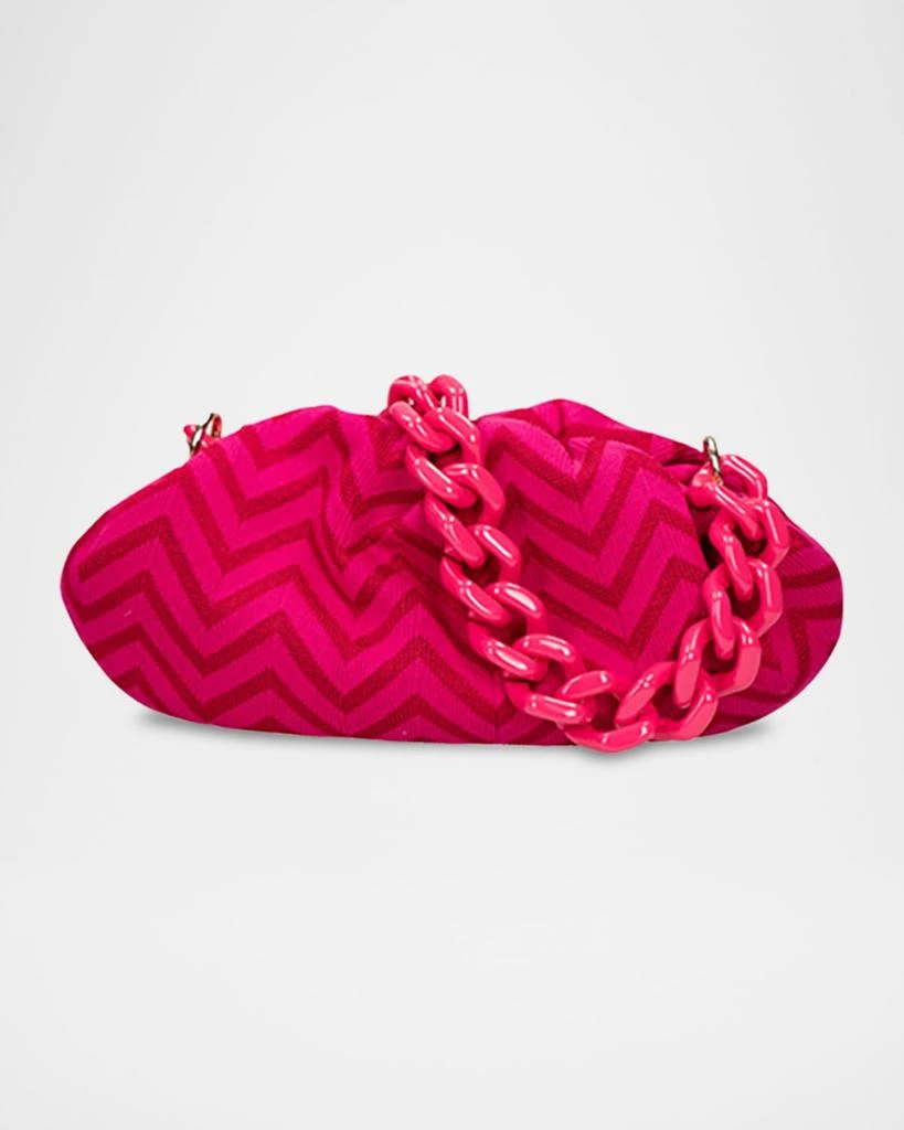 Missoni Medium Chevron Canvas Pouch Shoulder Bag 1
