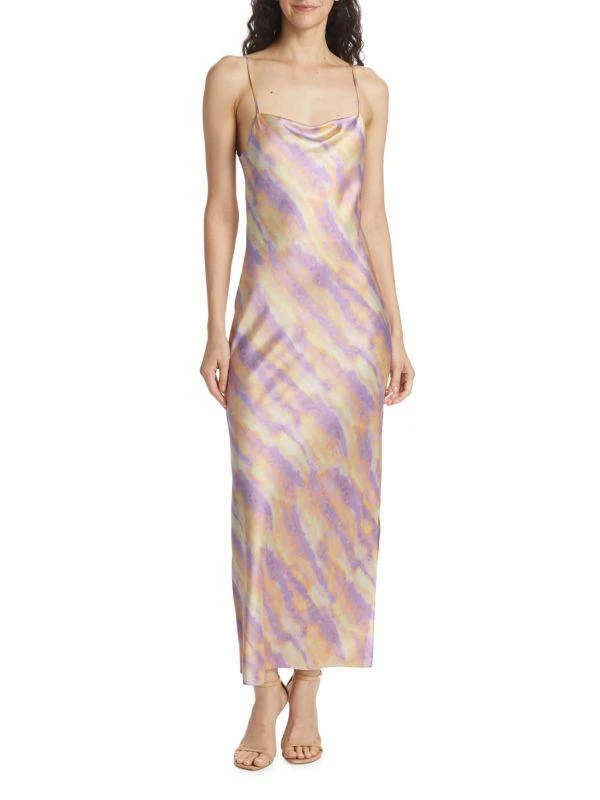 Vince Ikat Tie Dye Slip Maxi Dress 1