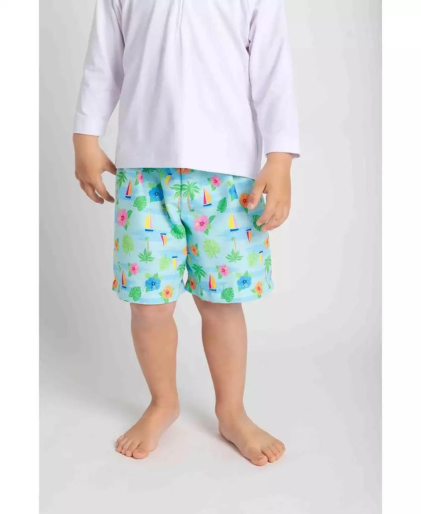 Florence Eiseman Toddler Boys Tropical Print Swim Trunk 3