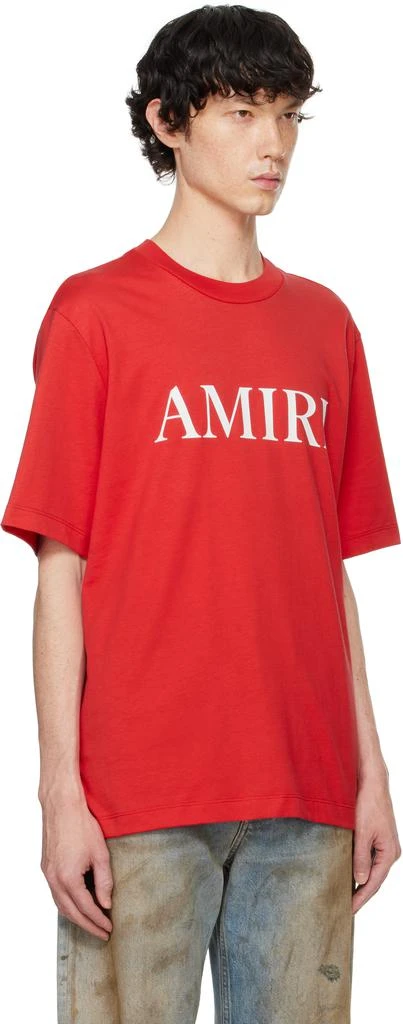 AMIRI Red 'Amiri' Core Logo T-shirt 2