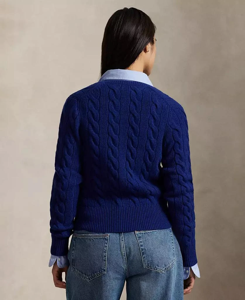 Ralph Lauren Women's Cable-Knit Wool-Cashmere Cardigan Sweater 4