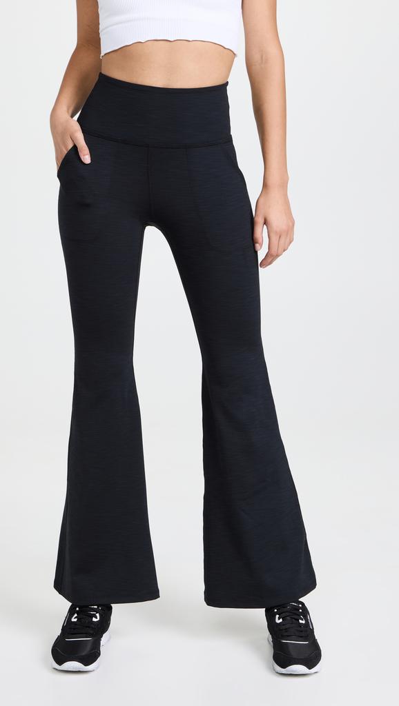 Beyond Yoga Heather Rib All Day Flare Pants