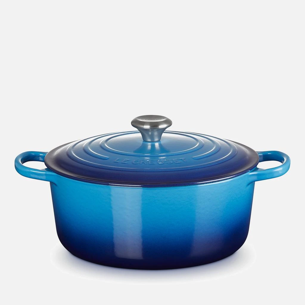 Le Creuset Signature Cast Iron Round Casserole - 28cm - Bamboo Green 1