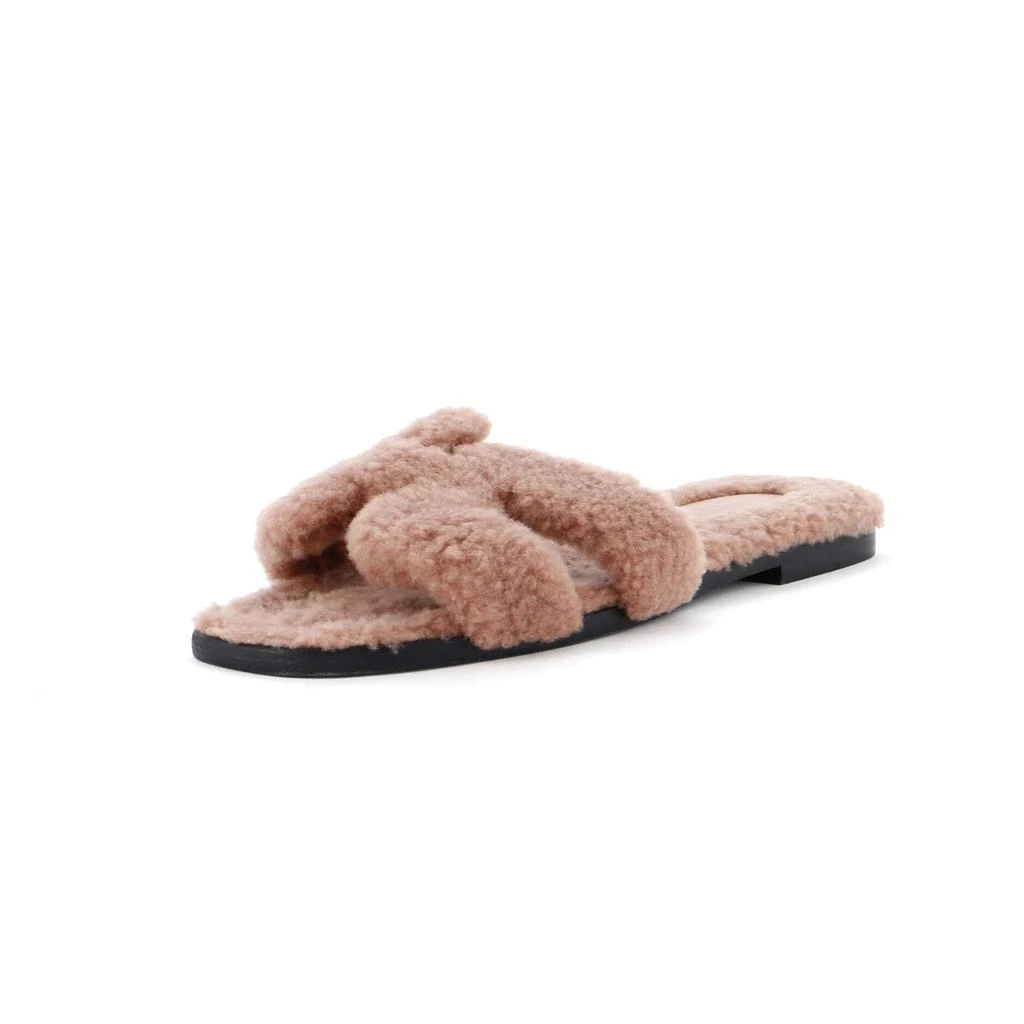 Hermes Women's Oran Sandals Shearling 1