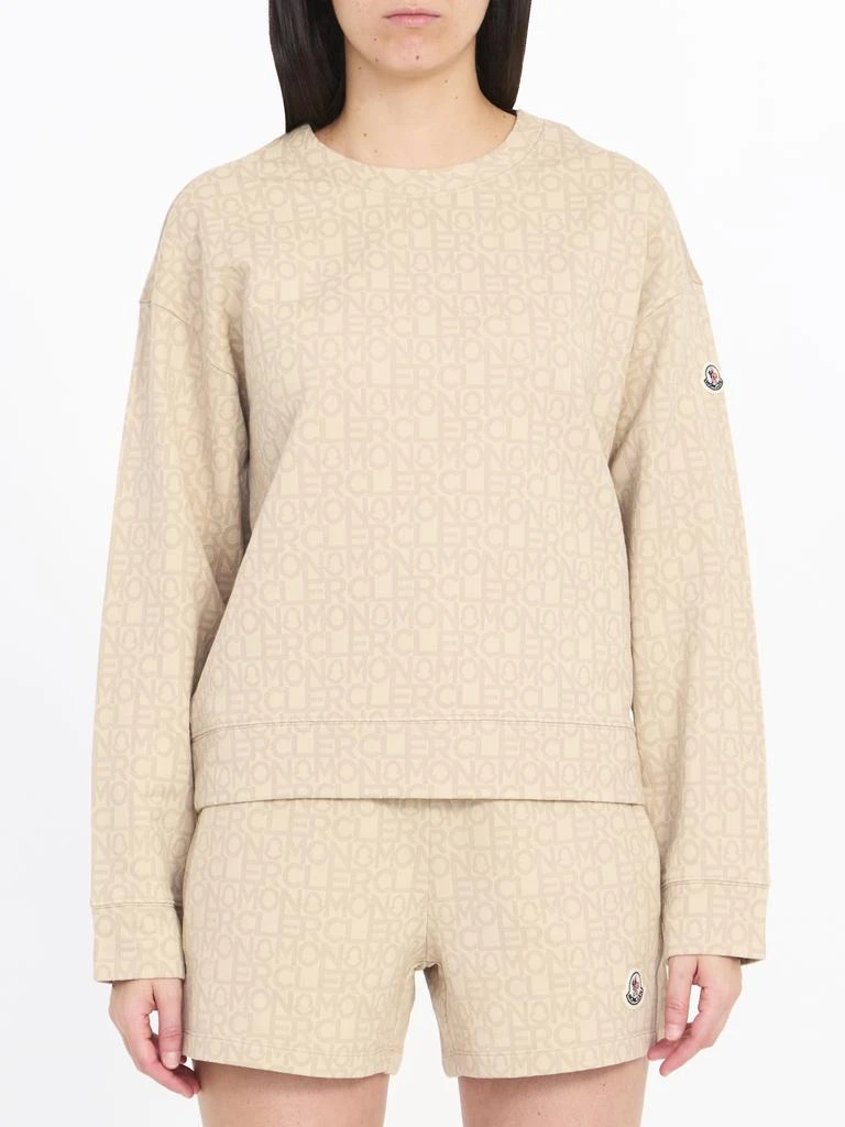 Moncler Monogram jacquard sweatshirt 4