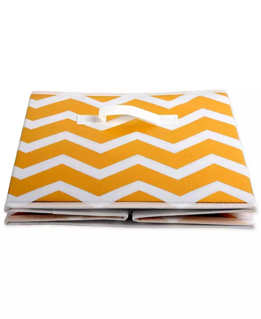 Design Imports Non-woven Polyester Cube Chevron Square Set of 2 3