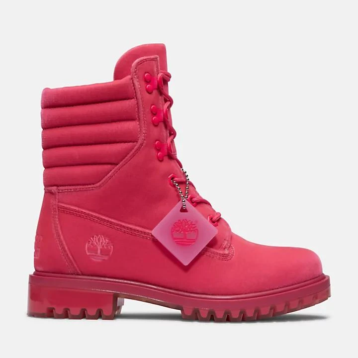 Timberland Jimmy Choo x Timberland® Puffer-collar Boot for Women in Pink 1