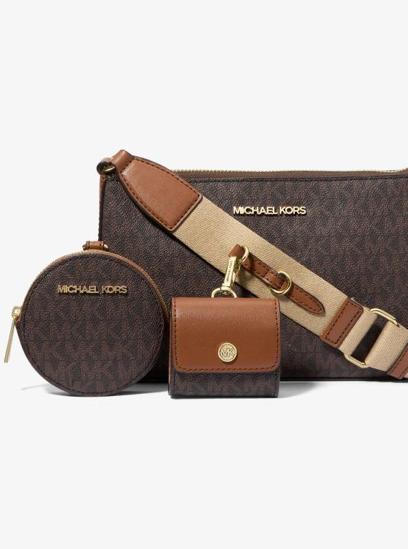 Michael Kors Jet Set Logo Crossbody Bag with Case for Apple Airpods Pro® 4