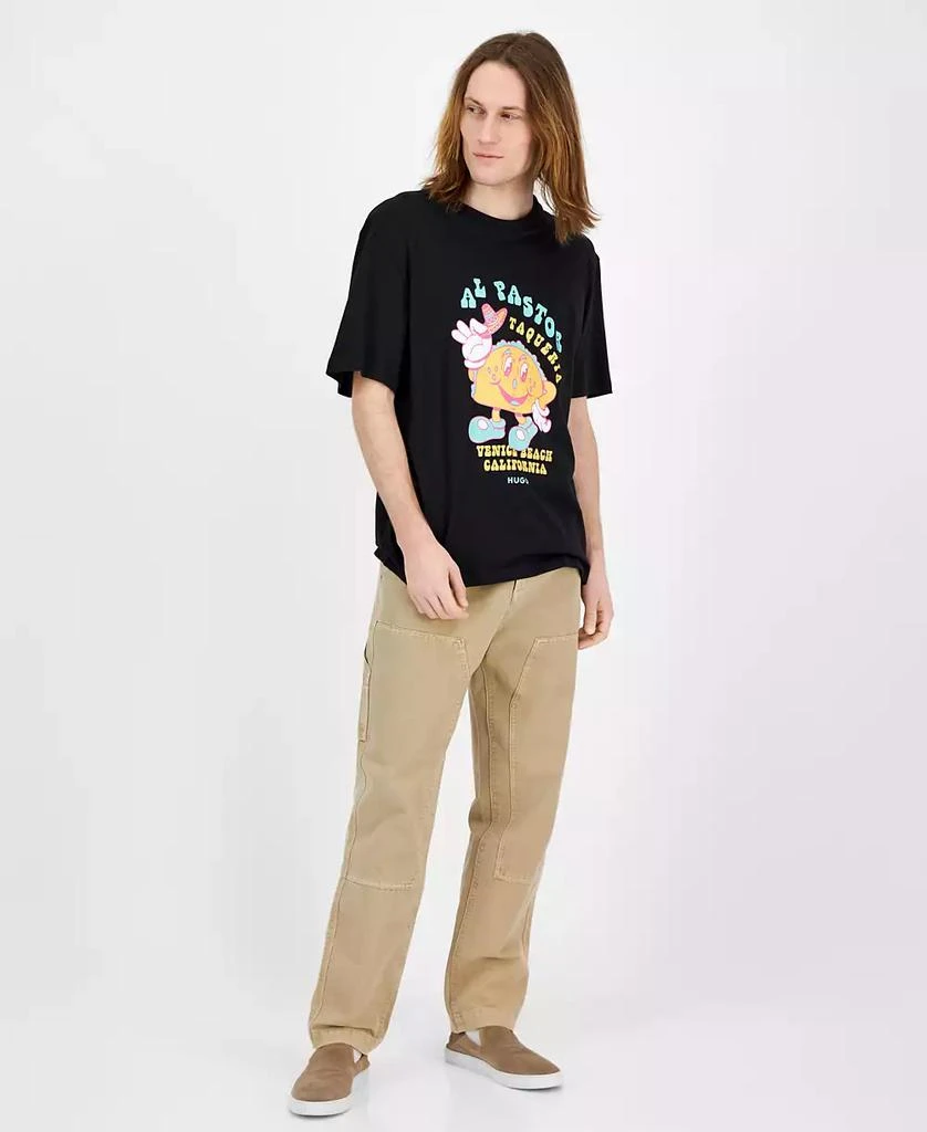 Hugo Boss Men's Nugotacos Short Sleeve Crewneck Graphic T-Shirt 2