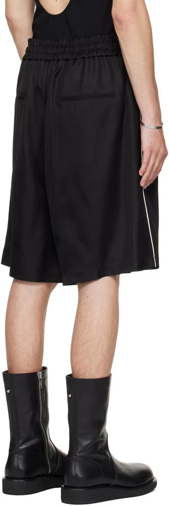 Jil Sander Black Fluid Viscose Shorts 3
