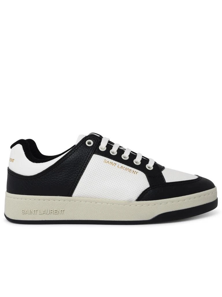 Saint Laurent Saint Laurent Sl/61 Two-tone Hammered Leather Sneakers - Men 1