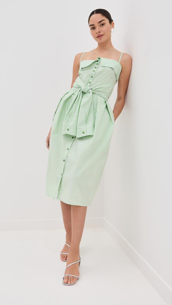 STELLA JEAN Stripe Midi Dress