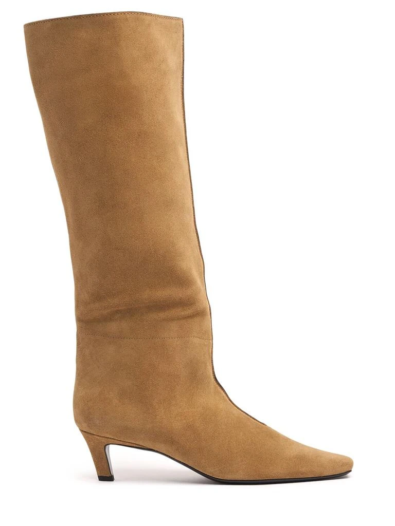 Totême 55mm The Wide Shaft Suede Boots 1