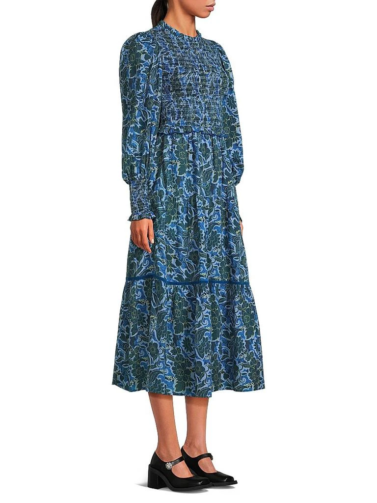 Ro's Garden Ivy Cotton Midi-Dress 4