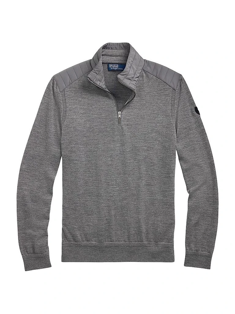 Ralph Lauren Hybrid Wool Quarter-Zip Sweater 1