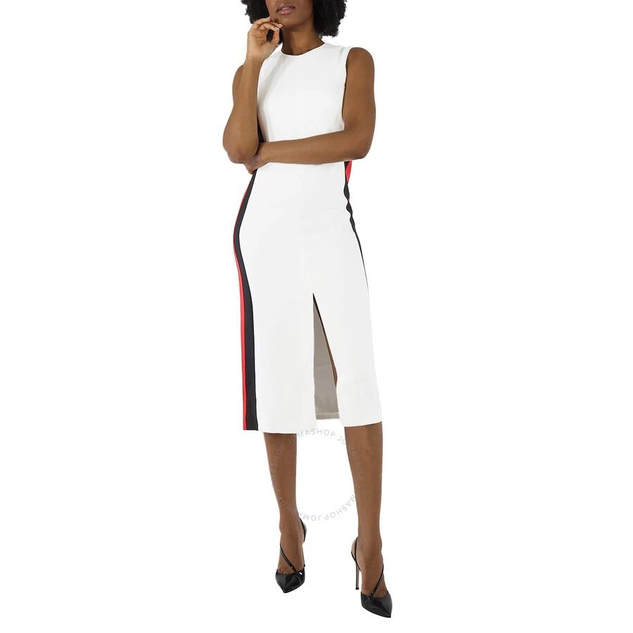 Burberry Ladies White Roundneck Sleevless Dress 2
