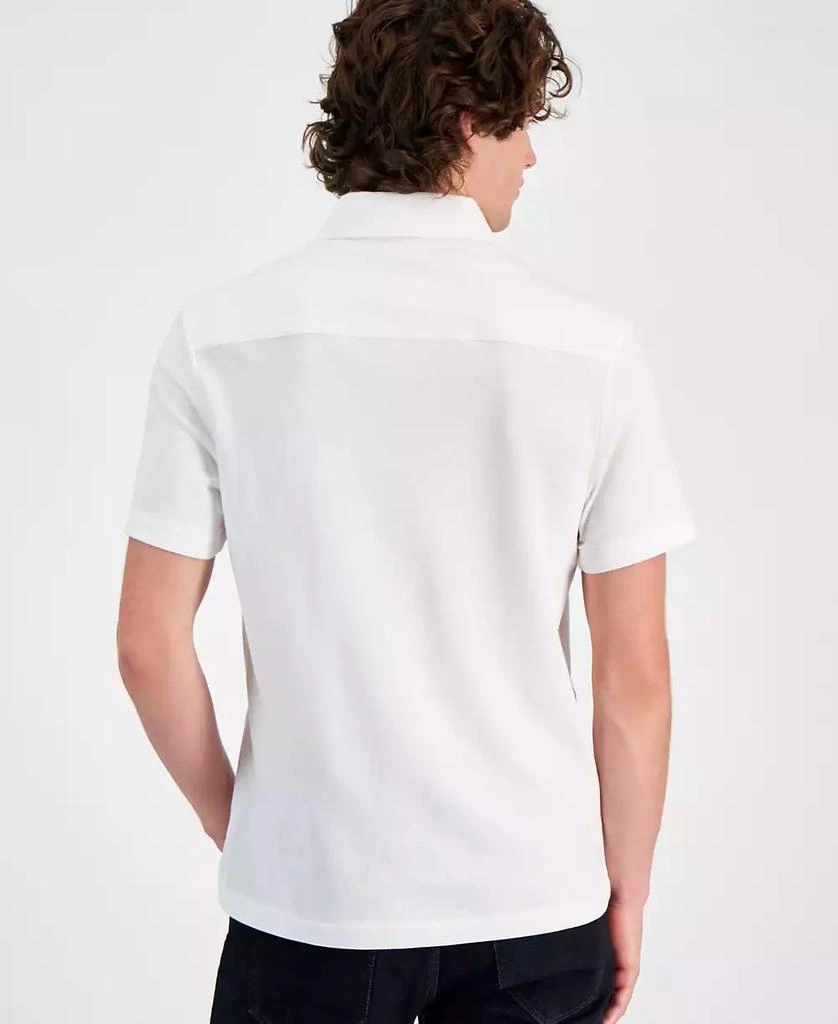 Michael Kors Men's Classic-Fit Oxford Piqué Knit Polo Shirt 4