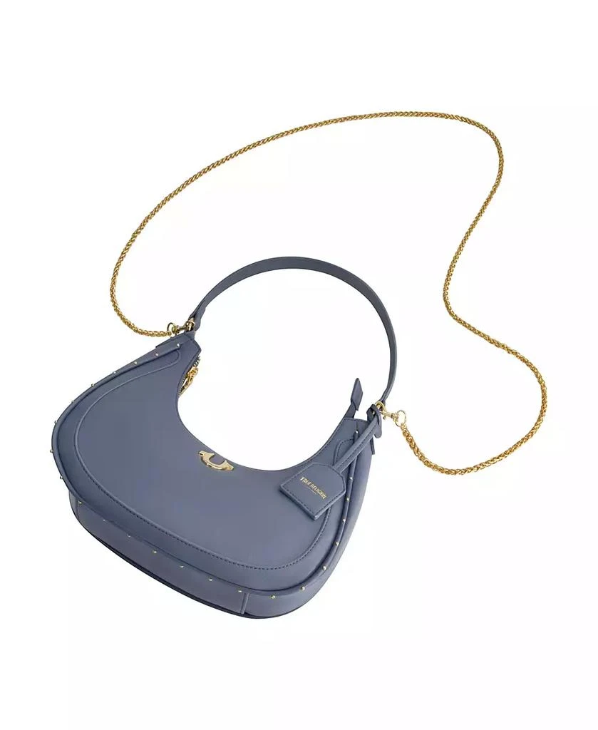 True Religion Zip Top Crescent Hobo Bag 3