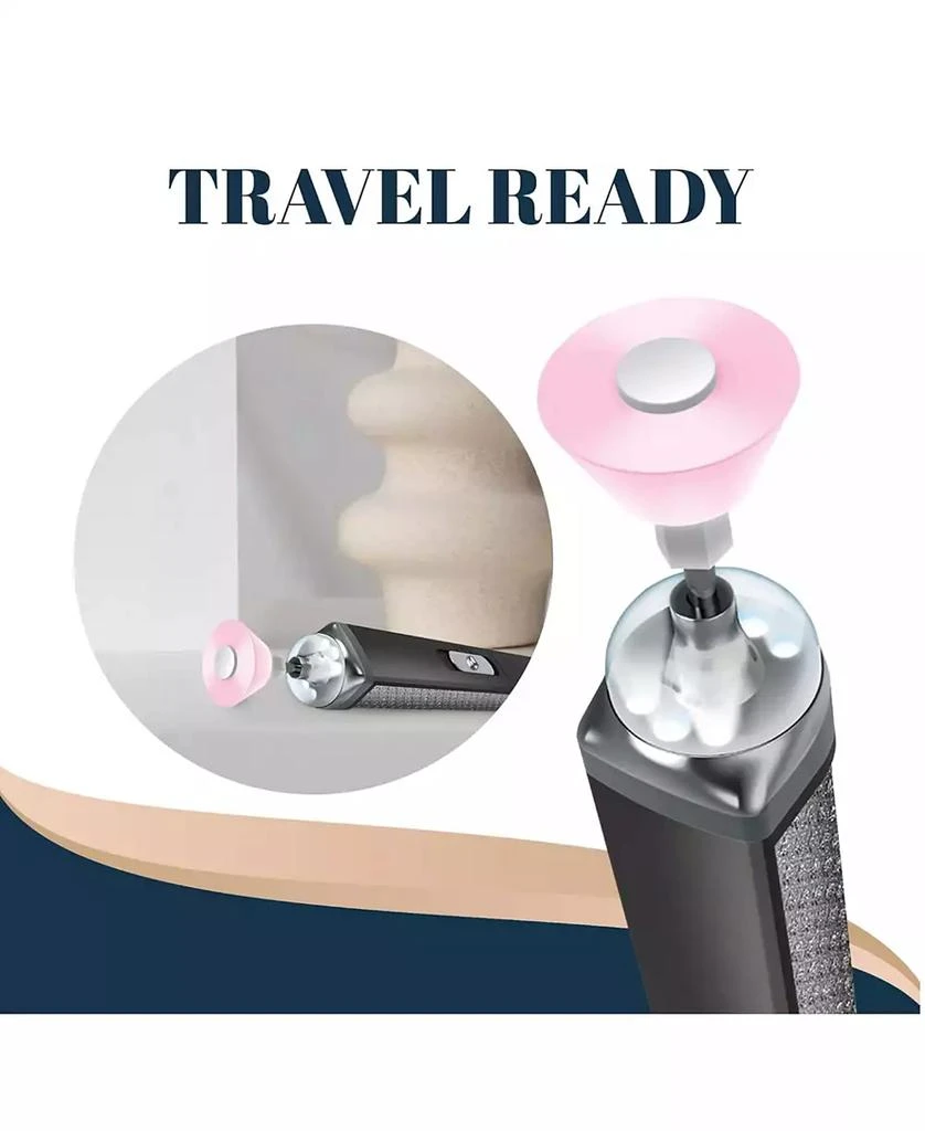 Perry Ellis RECHARGEABLE SALON STYLE MANICURE SET WITH LED LIGHT 3