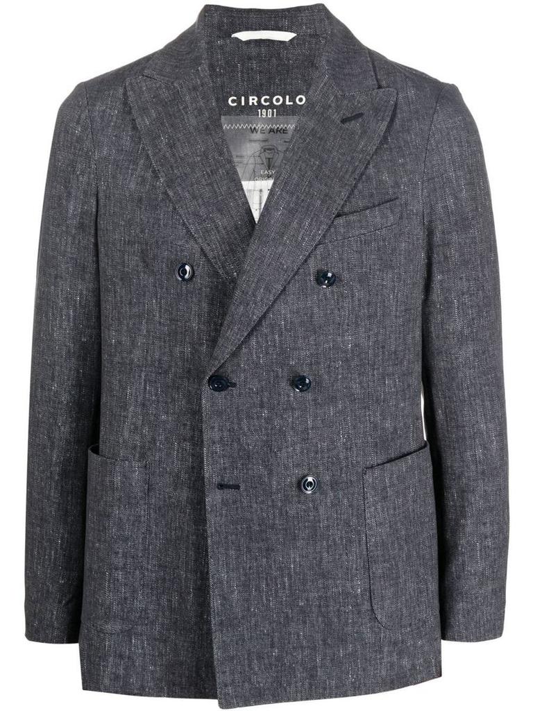 Circolo 1901 Circolo 1901 Cotton Double Breasted Jacket