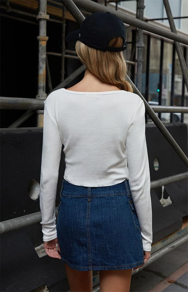John Galt White Josephine Long Sleeve Top 3