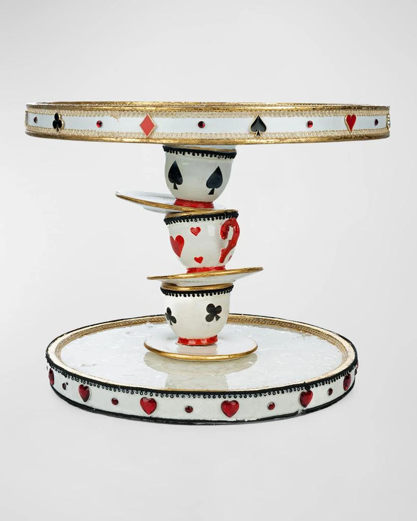 Katherine's Collection Topsy Turvy Teacup Cake Plate 3
