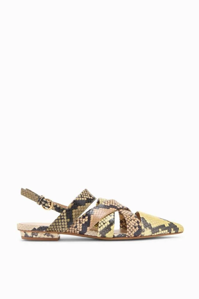 Ulla Johnson Ulla Johnson - Women's Python-embossed Pointed Toe Flat 2