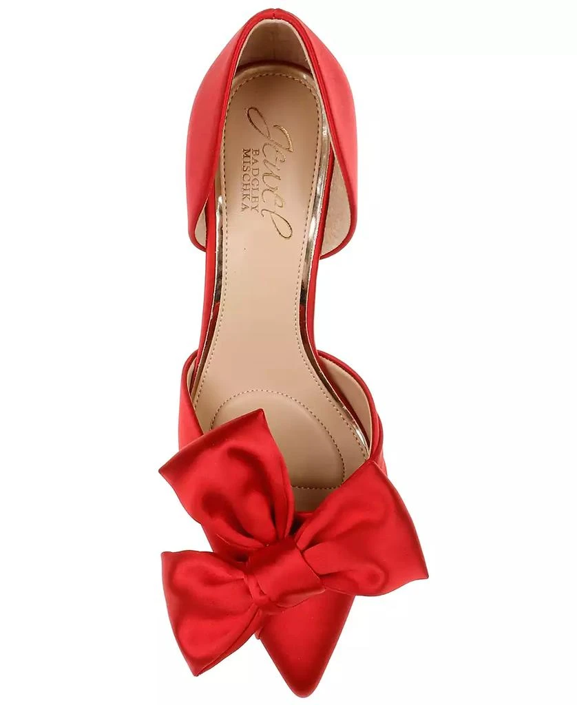 Badgley Mischka Women's Sidney Slip On Evening Bow Pumps 8