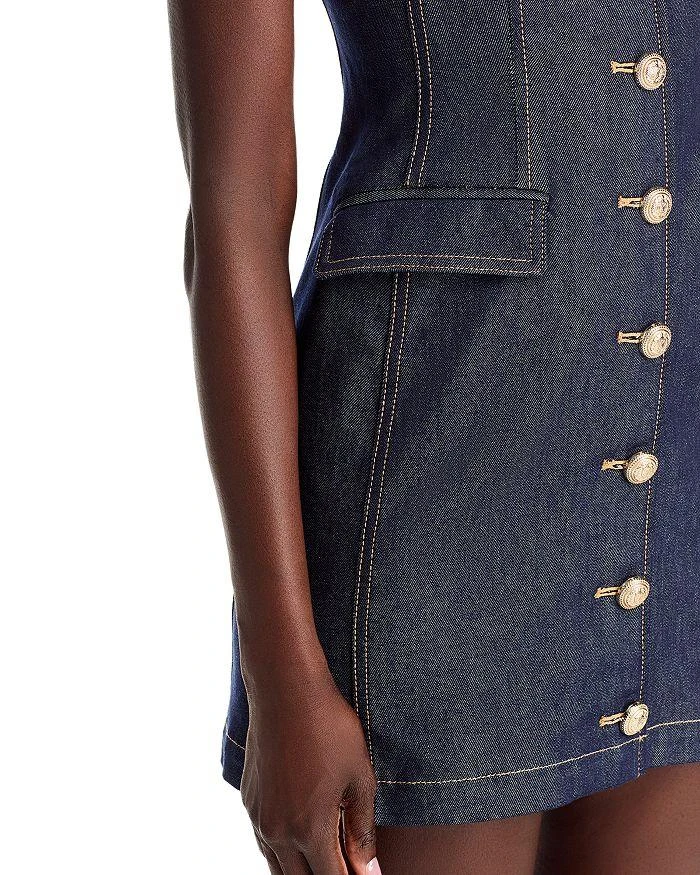 Generation Love Brunella Sheen Denim Mini Dress 6