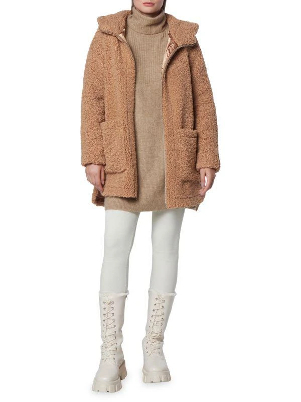 Andrew Marc Seneca Faux Fur Teddy Coat 5