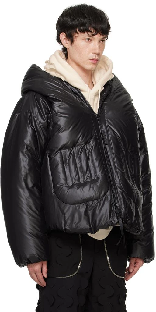 Juntae Kim Black Quilted Spiral Down Jacket 2