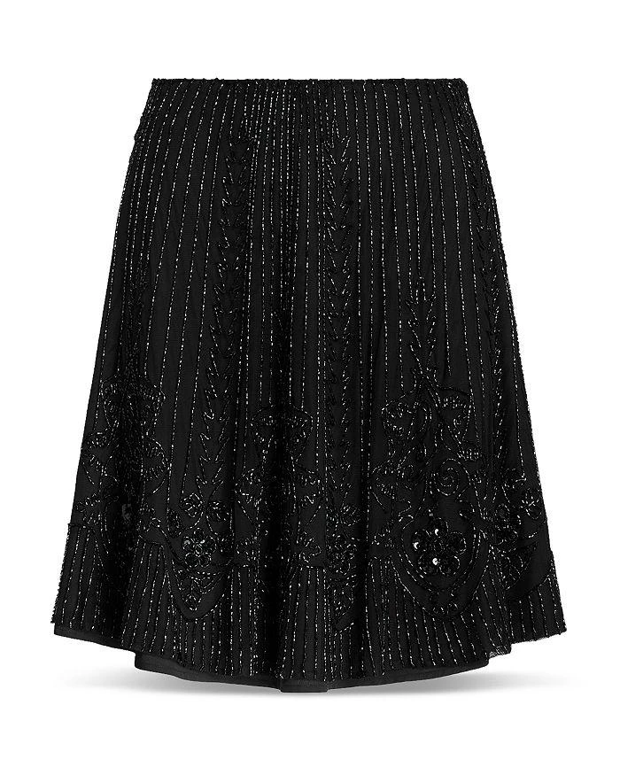 Ralph Lauren Beaded A Line Mini Skirt 6
